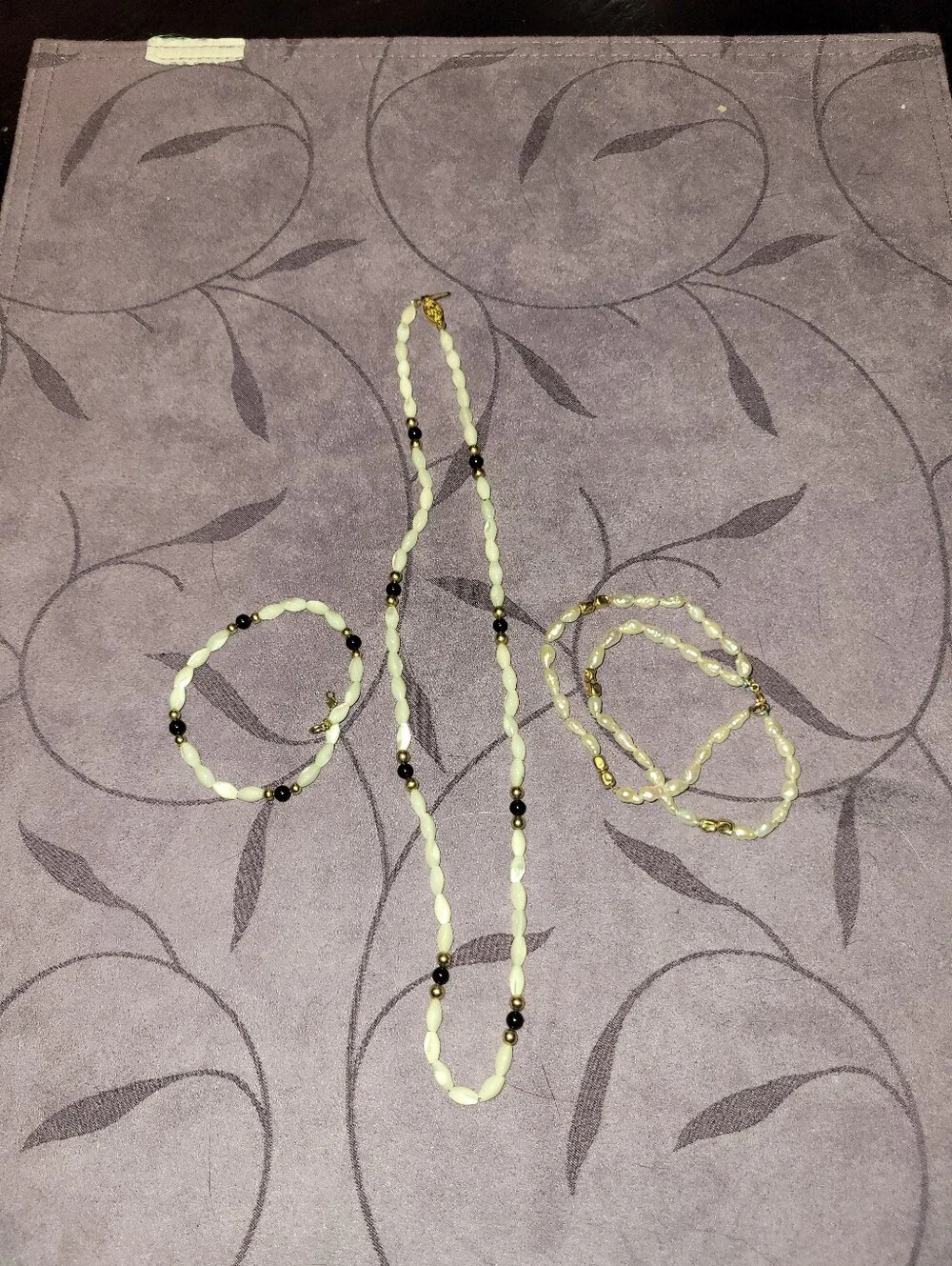 Costume Jewelry Bundle! One Necklace And Two Bracelets!